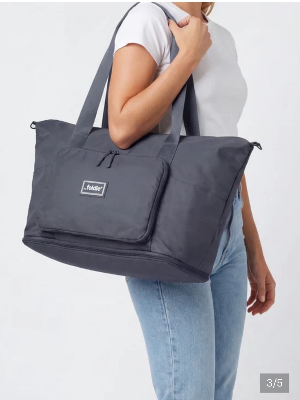 Foldie charcoal Travel Tote Bag for Women